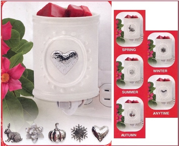 #3684 Ceramic Wax Warmer W/5 Seasonal Magnets